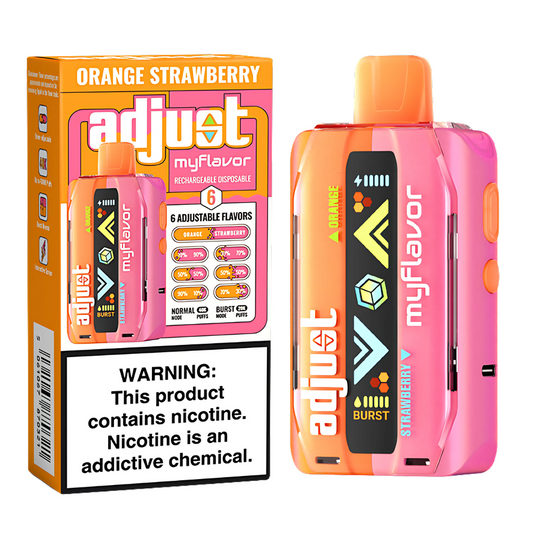 Orange Strawberry Adjust Vape MyFlavor | 40K Puffs