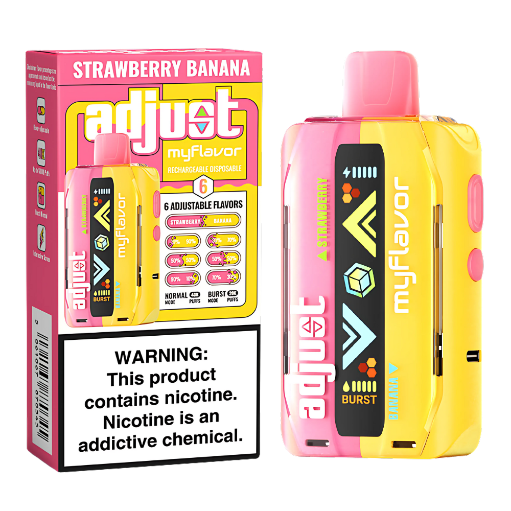 Strawberry Banana Adjust MyFlavor 40K Puffs | Powered By Lost Mary Strawberry Banana Adjust MyFlavor 40K Puffs | Powered By Lost Mary