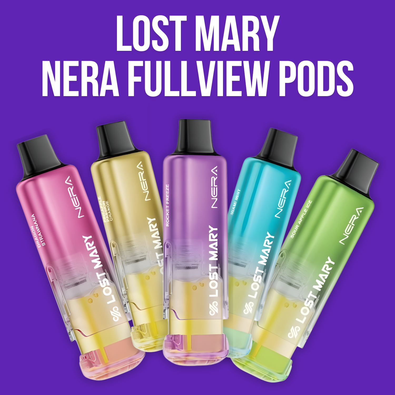 Lost Mary Nera Fullview Pods | 70K Puffs | Dual 35K Pods