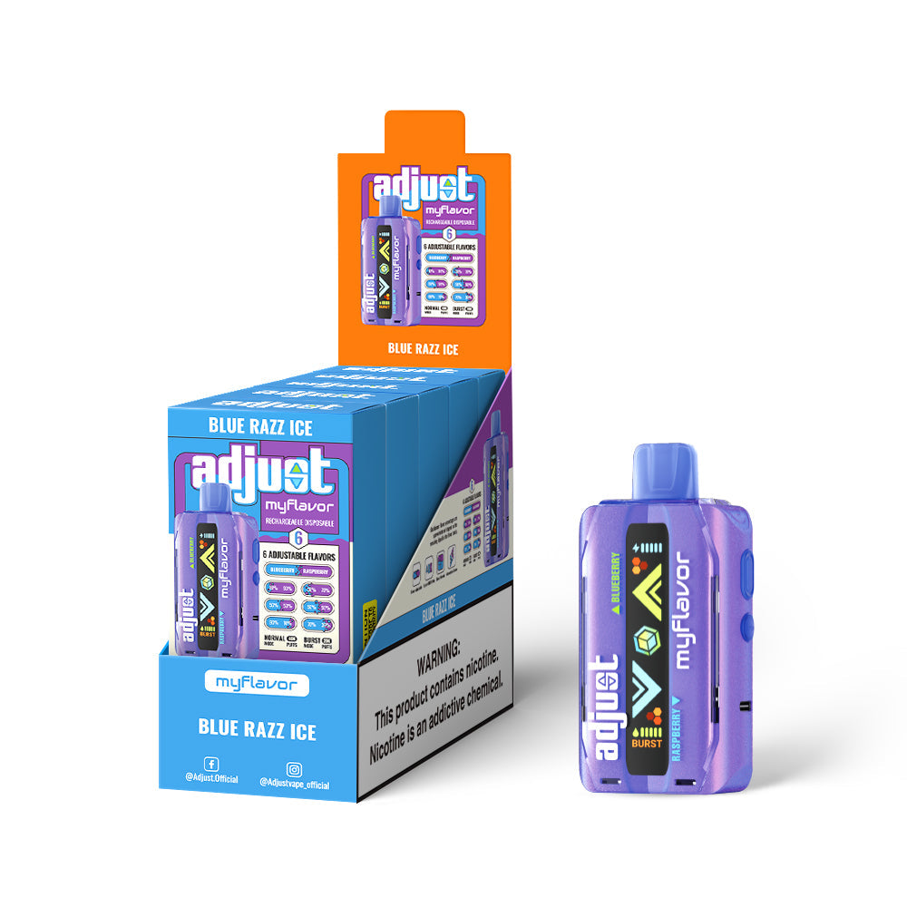 Blue Razz Ice Adjust MyFlavor | 40K Puffs