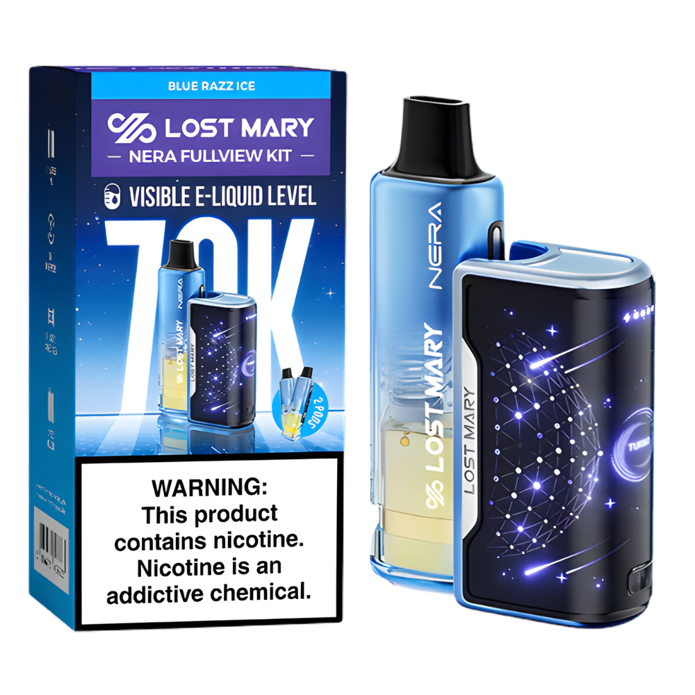 Blue Razz Ice – Lost Mary Nera Fullview Kit | 70K Puffs