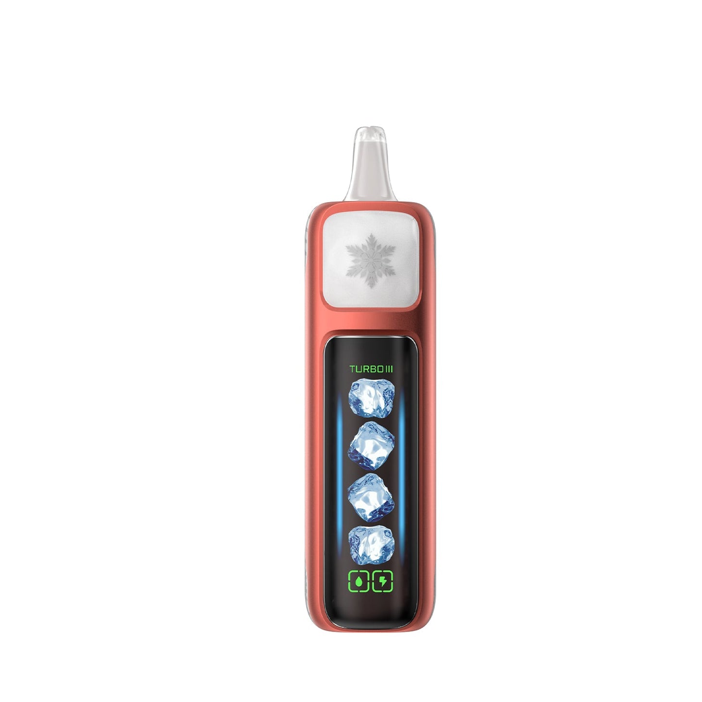 Adjust MyCool Cherry Fuse 40K Puffs Disposable Vape Packaging - Featuring a cherry and fruit fusion flavor with adjustable ice cooling feature, 5% nicotine strength, bold red and white design, and a prominently displayed nicotine warning label.