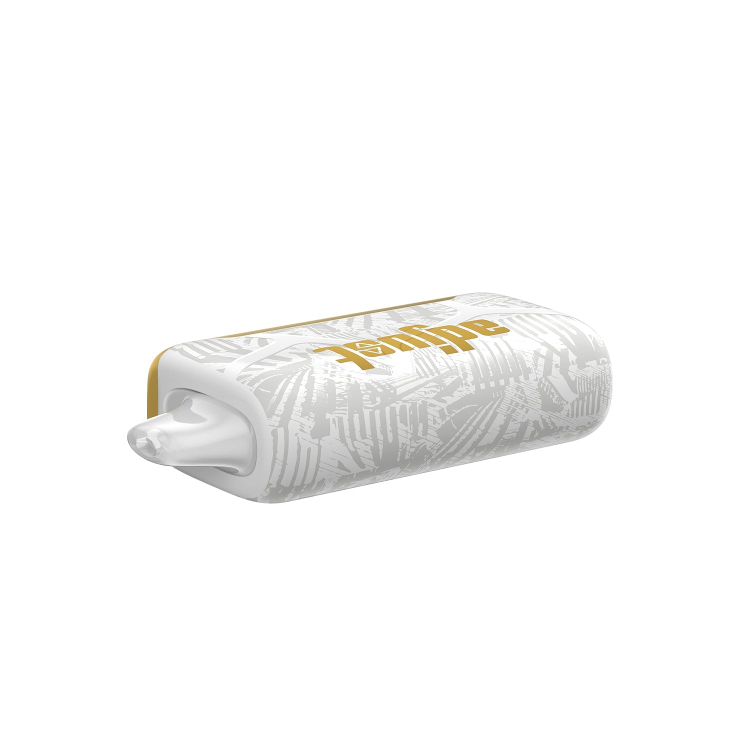 Adjust MyCool Dragon-Strawnana 40K Puffs Disposable Vape- White and yellow- colored device featuring a blend of dragonfruit, strawberry, and banana with adjustable cooling levels, 5% nicotine strength, and a vibrant design, with a clear display of customizable options.
