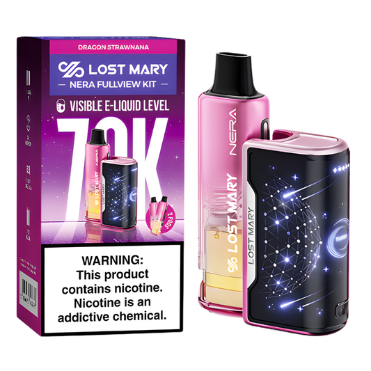 Dragon Strawnana – Lost Mary Nera Fullview Kit | 70K Puffs