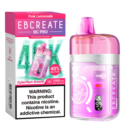 Pink Lemonade – EBCREATE BC PRO | 40K Puffs