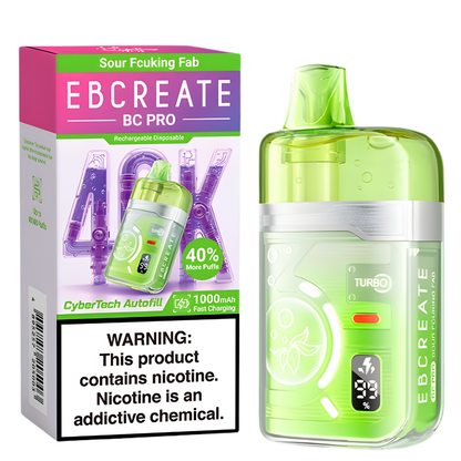 Sour Fcuking Fab – EBCREATE BC PRO | 40K Puffs