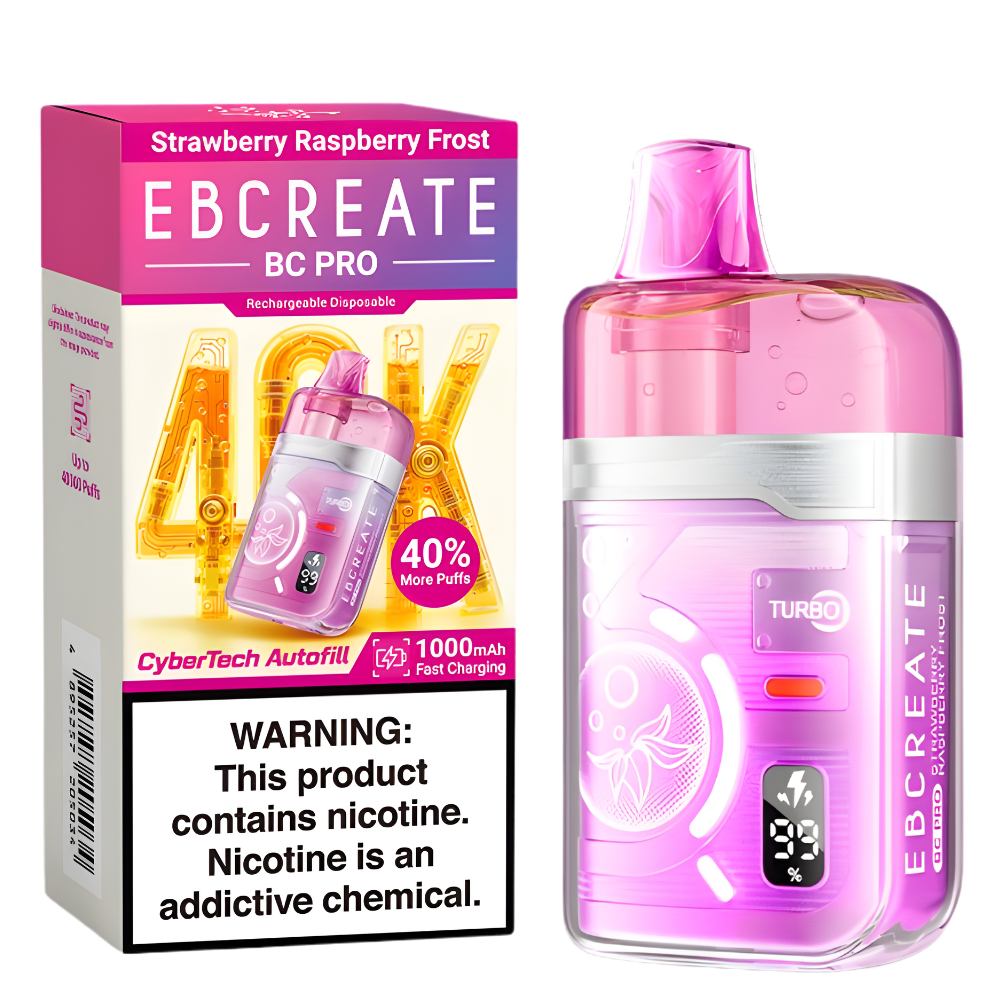 Strawberry Raspberry Frost – EBCREATE BC PRO | 40K Puffs