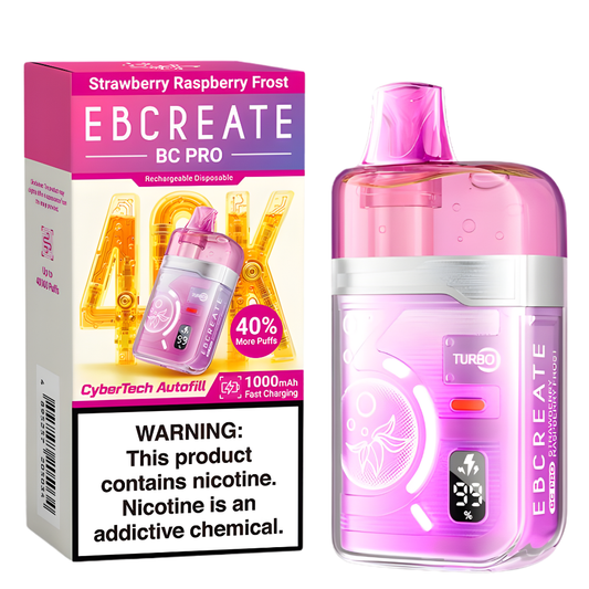 Strawberry Raspberry Frost – EBCREATE BC PRO | 40K Puffs