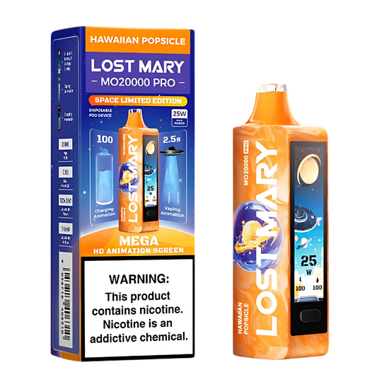 Watermelon Ice Lost Mary MO20000 Pro Disposable Vape (5%, 20000 Puffs) - Orange Max Flavors Watermelon Ice Lost Mary MO20000 Pro Disposable Vape (5%, 20000 Puffs) - Orange Max Flavors