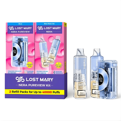 Blue Razz Ice – Lost Mary Nera Pureview Kit | 40K Puffs