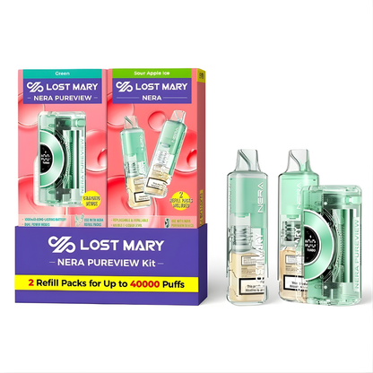Sour Apple Ice – Lost Mary Nera Pureview Kit | 40K Puffs