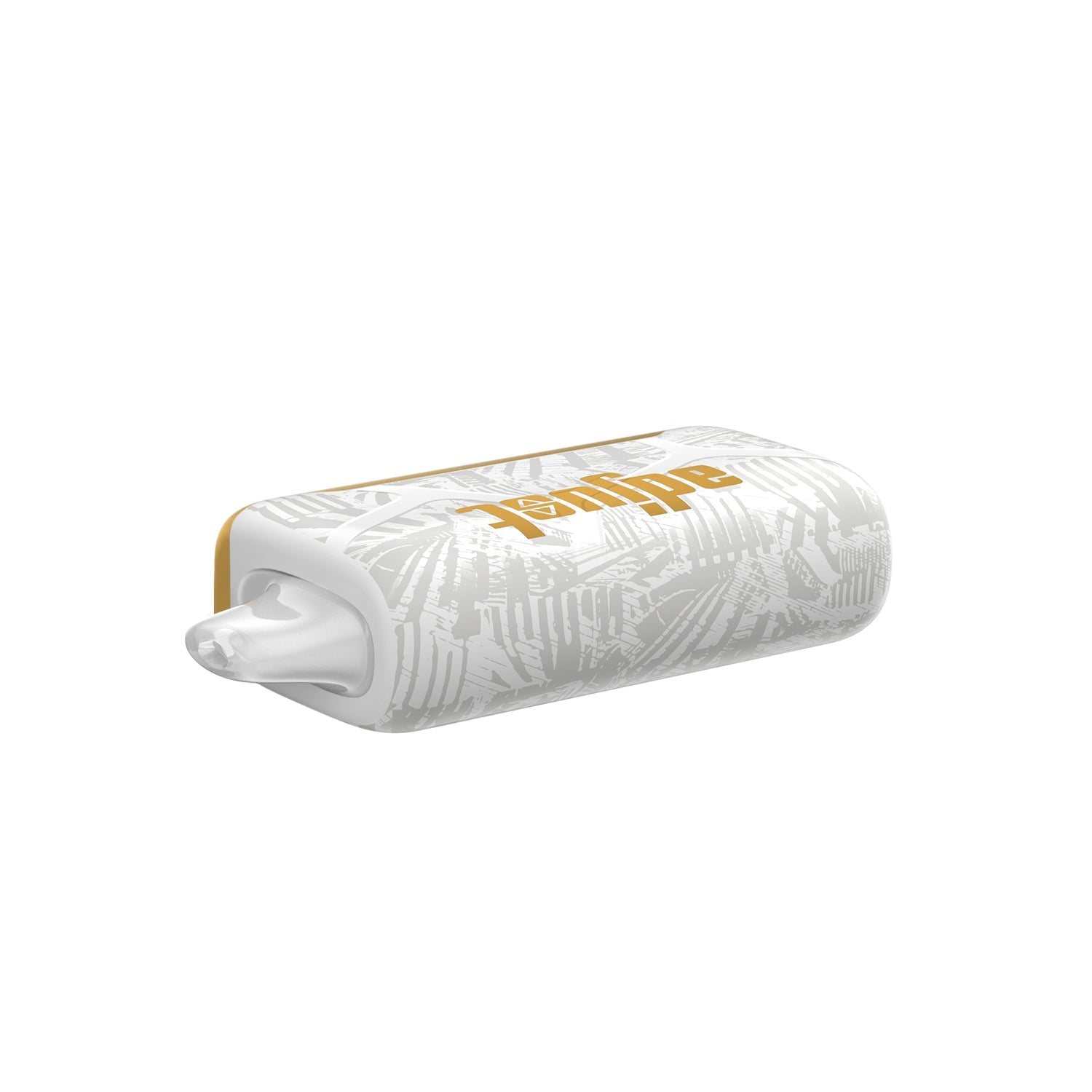 Adjust MyCool Mango Magic 40K Puffs Disposable Vape- White and gold- colored device featuring a tropical mango flavor with adjustable cooling levels, 5% nicotine strength, and a vibrant design, with a clear display of customizable options.