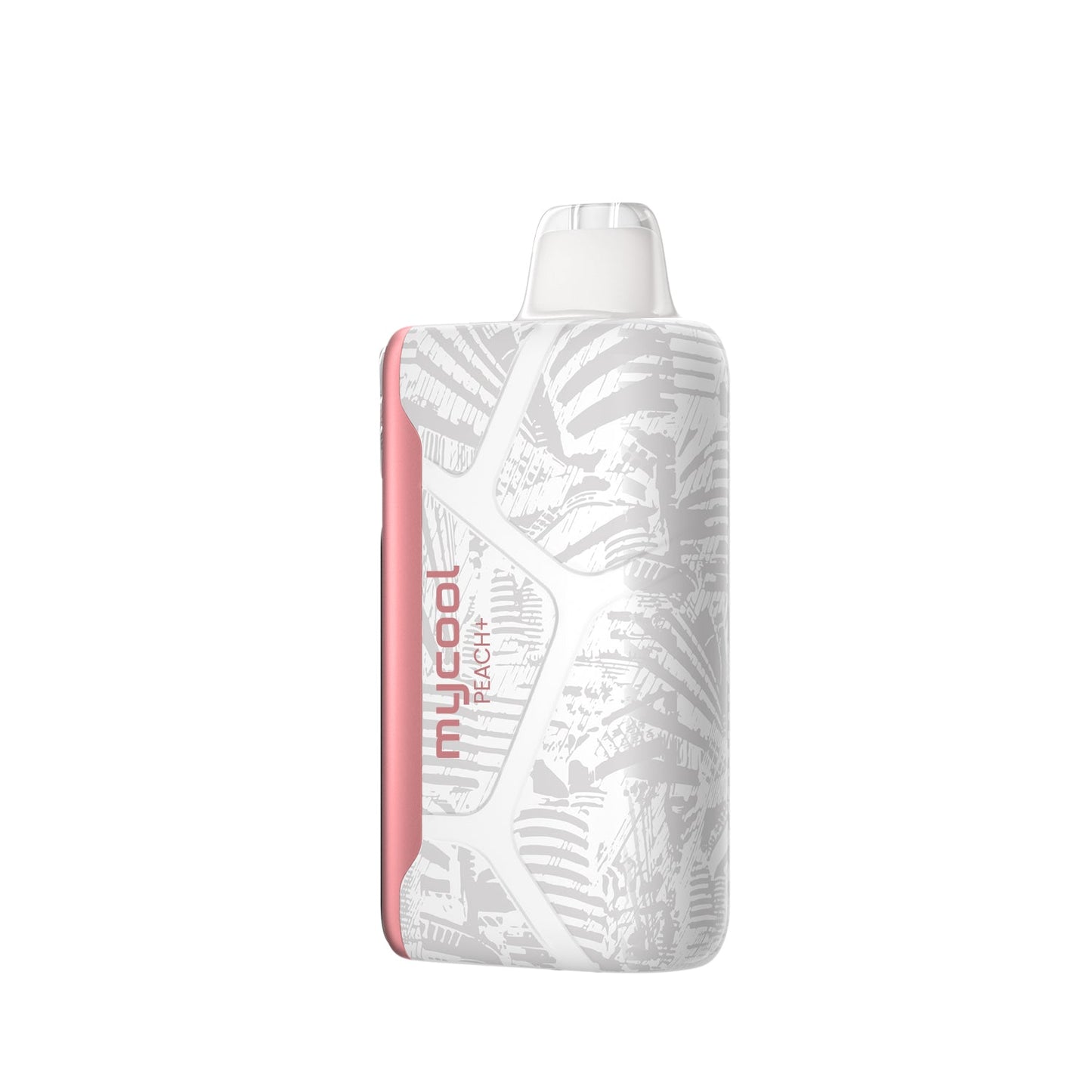 Adjust MyCool Peach+ 40K Puffs Disposable Vape - Featuring a sleek design with white and soft pink accents, this adjustable disposable vape delivers a smooth peach flavor with customizable cooling levels. 40K puffs, 5% nicotine strength, and a cooling feature with 5 adjustable levels.