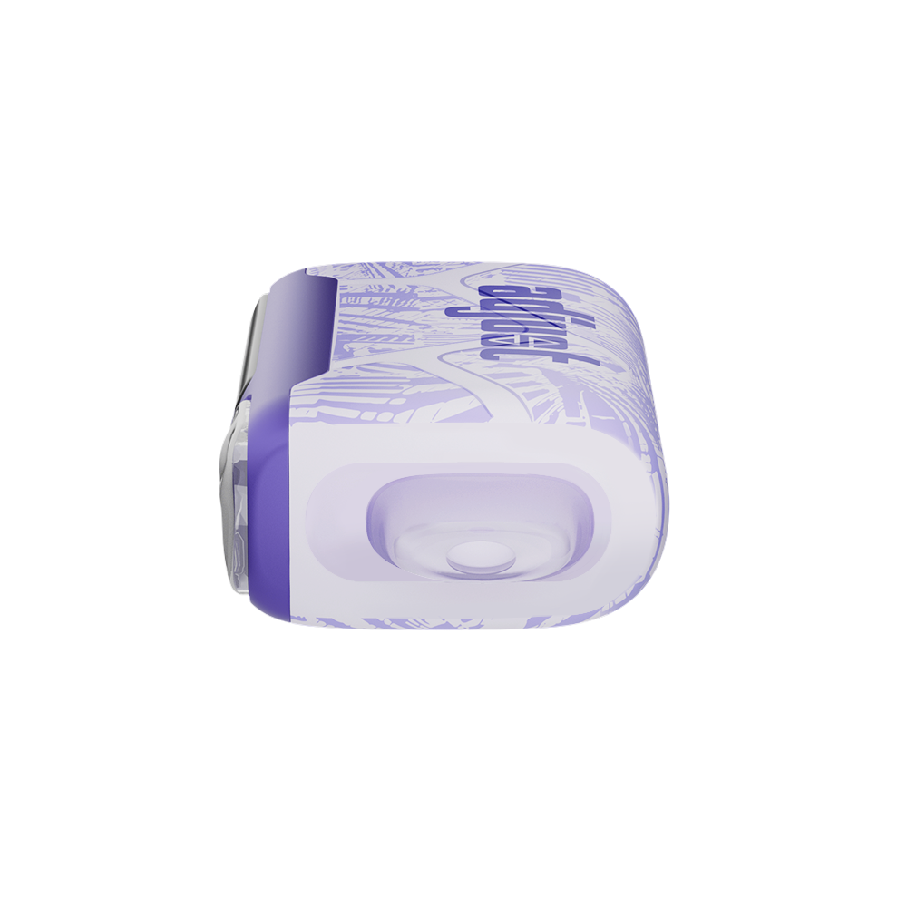 Adjust MySweet Raspberry Orange Disposable Vape Device - Showcasing a stylish purple and white design with customizable sweetness levels, rechargeable capability, and an intuitive display screen.