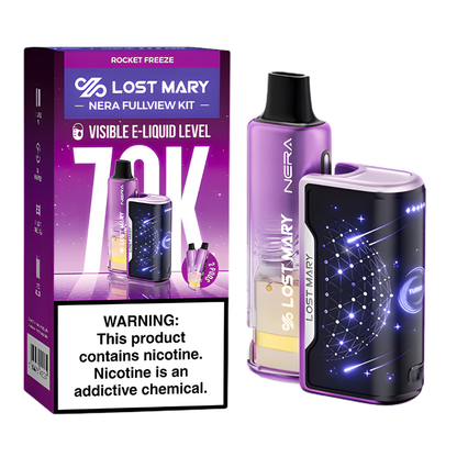 Rocket Freeze – Lost Mary Nera Fullview Kit | 70K Puffs