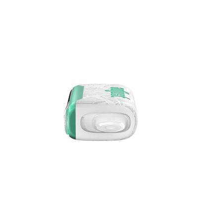 Adjust MyCool Sour Apple Ice 40K Puffs Disposable Vape- Featuring a sleek design with white and green accents, this adjustable disposable vape delivers a smooth Sour Apple Ice flavor with customizable cooling levels. 40K puffs, 5% nicotine strength, and a cooling feature with 5 adjustable levels. Nicotine warning label included for safety.