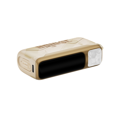 MySour Sour Island disposable vape device featuring a stylish gold design, ergonomic shape, and modern display. Premium tropical-flavored vape for a smooth and satisfying vaping experience.