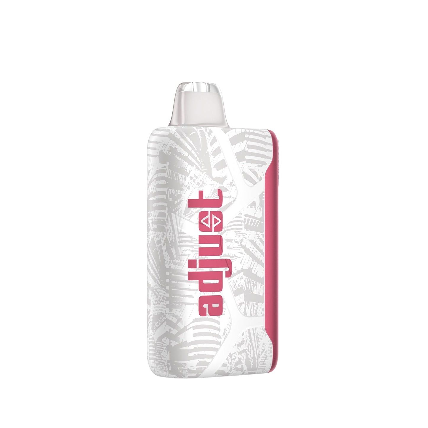 Adjust MyCool Sour Lush Gummy 40K Puffs Disposable Vape - Pink and white device featuring sour gummy flavor with adjustable cooling levels, 5% nicotine strength, and a digital display to adjust the cooling for a customizable vaping experience.