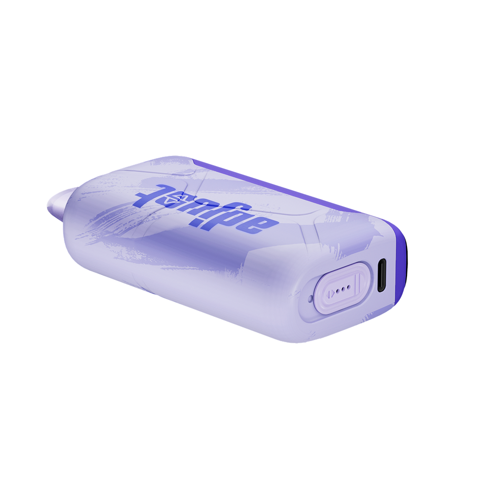 MySour Sour Peach Raspberry disposable vape device featuring a stylish purple design, ergonomic build, and modern display. Premium flavored vape for a smooth and satisfying vaping experience.