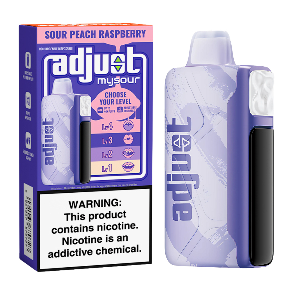Sour Peach Raspberry Adjust MySour | 40K Puffs