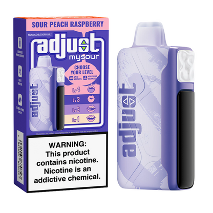 Sour Peach Raspberry Adjust MySour | 40K Puffs