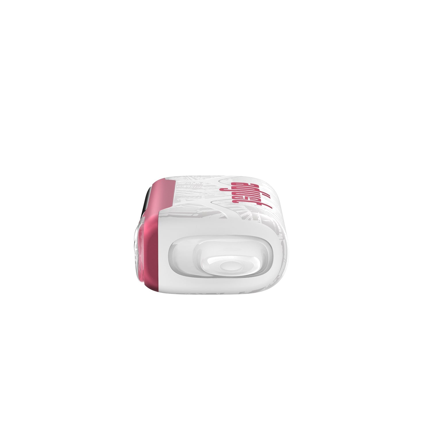Adjust MyCool Sour Strawberry Dragonfruit 40K Puffs Disposable Vape - Pink and white device featuring a bold combination of sour strawberry and dragonfruit flavors, adjustable cooling levels, 5% nicotine strength, and a clear display showing customizable options for a smooth vaping experience.