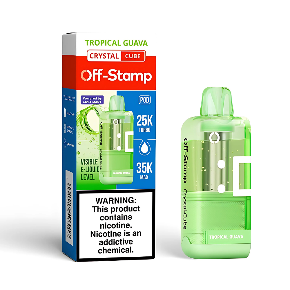 Tropical Guava – Off Stamp X-Cube Crystal Cube | 35K Puffs
